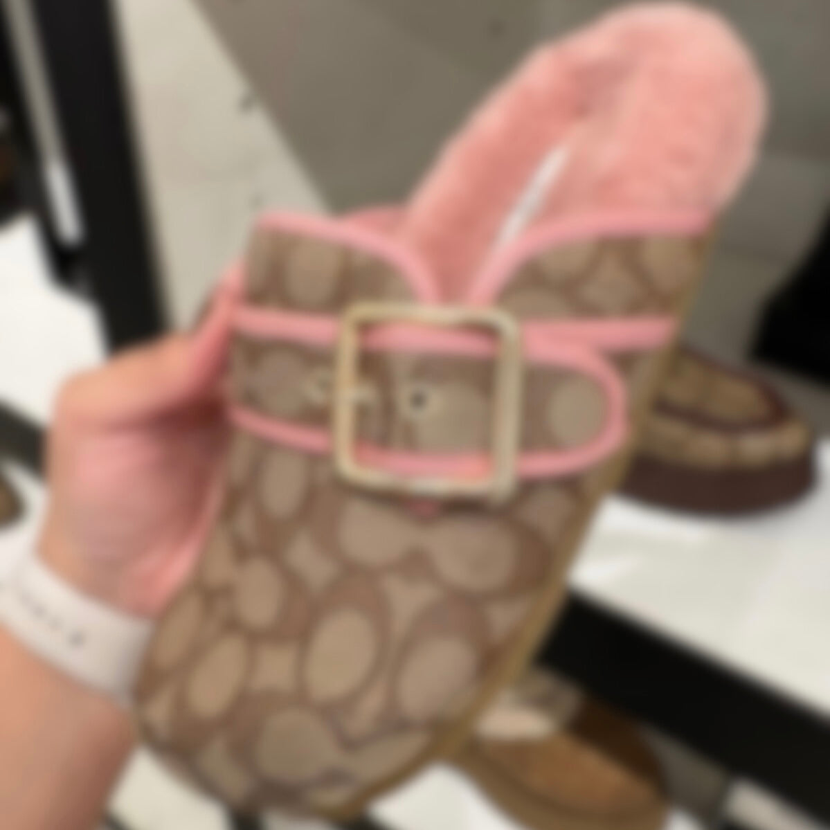 Vintage Pink C Buckle Clog